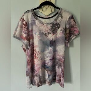 Pilcro Mesh Ringer Tee ~ XL